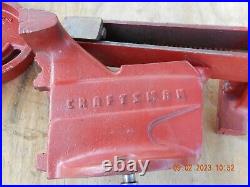 Vintage Sears Craftsman Swivel Base Bench Vise No. 506-51811 5 Width Jaws Red