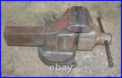 Vintage Simplex Desmond Stephan 41 S, 4 Jaws, Bench Vise, Swivel Rotating Base