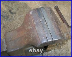 Vintage Simplex Desmond Stephan 41 S, 4 Jaws, Bench Vise, Swivel Rotating Base