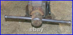 Vintage Simplex Desmond Stephan 41 S, 4 Jaws, Bench Vise, Swivel Rotating Base