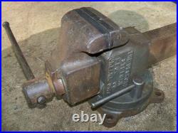 Vintage Simplex Desmond Stephan 41 S, 4 Jaws, Bench Vise, Swivel Rotating Base