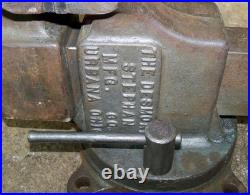 Vintage Simplex Desmond Stephan 41 S, 4 Jaws, Bench Vise, Swivel Rotating Base