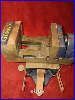 Vintage Stanley C-602 Drill Press Vise with 6993A Tilting Swivel Base Please Read
