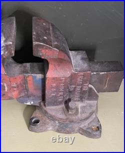 Vintage The Chas Parker Co. Swivel Base Bench Vise No. 973 3 Jaws