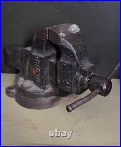 Vintage The Chas Parker Co. Swivel Base Bench Vise No. 973 3 Jaws