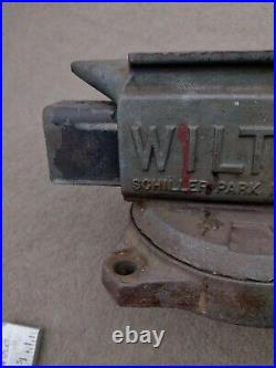 Vintage USA Wilton Bench Vise Swivel Base 4 Jaw Width Anvil Work Surface Read