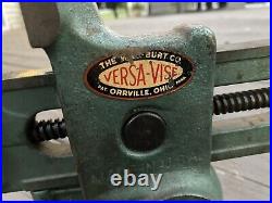 Vintage Versa-Vise Tall Jaw Swivel Rotating Base Gunsmith Machinist Wood Working