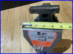 Vintage Vise Jet 5 100% Steel Swivel Base Heavy Duty Unbreakable Under 15 Ton