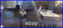 Vintage WILTON 940 840 Machinist's 4 Jaws Bench Bullet Vise Swivel Base