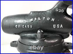Vintage Wilton 3 Bullet Vise Swivel Base, Restored, Made In 1946, 76 Yrs. Old