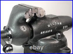 Vintage Wilton 3 Bullet Vise Swivel Base, Restored, Made In 1946, 76 Yrs. Old