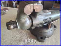 Vintage Wilton 400S Bullet Vise, 4 Jaws Code 171 Swivel Base Made in USA