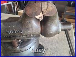 Vintage Wilton 400S Bullet Vise, 4 Jaws Code 171 Swivel Base Made in USA