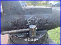 Vintage Wilton 450 Bullet Vise withSwivel Base 4-1/2 Jaws Year Of Sep 1987 USA