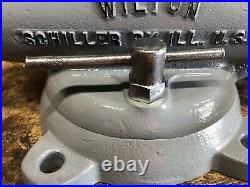 Vintage Wilton 4Jaw 9400 Bullet Shop Machinist Bench Vise with Swivel Base 1957