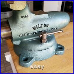 Vintage Wilton 4Jaw 9400 HD Bullet Bench Vise with Swivel Base 1959