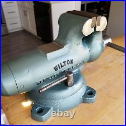 Vintage Wilton 4Jaw 9400 HD Bullet Bench Vise with Swivel Base 1959