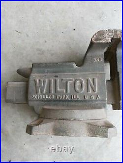 Vintage Wilton 645 Bench Top Swivel Base 5 Vise