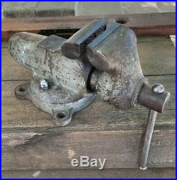 Vintage Wilton 835 No. 4 Bullet Vise With Swivel Base Early 10-46 Stamp