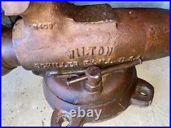 Vintage Wilton 8400 Bullet Vise with Swivel Base/Brass Jaws