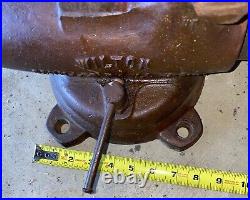 Vintage Wilton 8400 Bullet Vise with Swivel Base/Brass Jaws