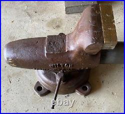 Vintage Wilton 8400 Bullet Vise with Swivel Base/Brass Jaws