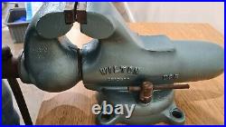 Vintage Wilton 9450 Bullet Vise 4-1/2 Jaws Chicago Swivel Base U. S. A. 1953