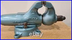 Vintage Wilton 9450 Bullet Vise 4-1/2 Jaws Chicago Swivel Base U. S. A. 1953