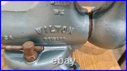Vintage Wilton 9450 Bullet Vise 4-1/2 Jaws Chicago Swivel Base U. S. A. 1953