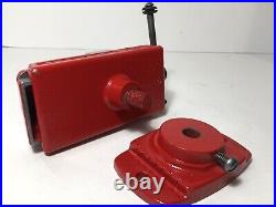 Vintage Wilton Baby Vise, 2 Jaws, Red Jewelers Vise 1125-9 With Swivel Base