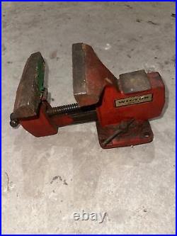 Vintage Wilton Bench Vise 5 Jaws Non Swivel Base Red Anvil Really good Shape! PC