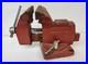 Vintage Wilton Bench Vise Antique 4 Jaws Red With Swivel Base Made in USA 3W