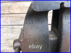 Vintage Wilton Bench Vise On Swivel Base Anvil 111099 Xu2