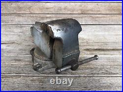 Vintage Wilton Bench Vise On Swivel Base Anvil 111099 Xu2