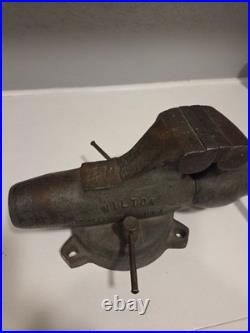 Vintage Wilton Bullet 3 Jaw Machinest Bench Vise 9300 9300N Swivel Base