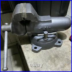 Vintage Wilton Bullet 4 Bench Vise With Swivel Base Made In USA