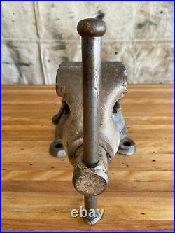 Vintage Wilton Bullet Bench Vise #835 3-1/2 Jaws WithSwivel Base