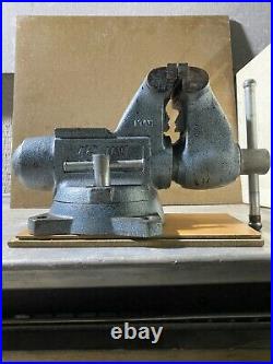 Vintage Wilton Bullet Bench Vise With Swivel Base And Pipe Jaw Made In USA