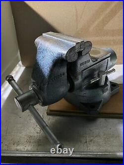 Vintage Wilton Bullet Bench Vise With Swivel Base And Pipe Jaw Made In USA