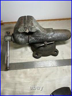 Vintage Wilton Bullet Vise 101033 Bench 4.5 Jaws 8.5 Opening Swivel Base