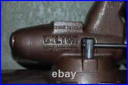 Vintage Wilton Bullet Vise 3 1/2 Jaws, Swivel Base, 1978 Restored 50 lbs