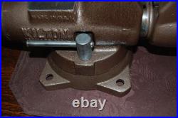 Vintage Wilton Bullet Vise 3 1/2 Jaws, Swivel Base, 1978 Restored 50 lbs