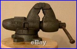 Vintage Wilton Bullet Vise 3-1/2 Swivel Base Flat Jaws & Pipe Jaws