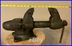 Vintage Wilton Bullet Vise 3-1/2 Swivel Base Flat Jaws & Pipe Jaws