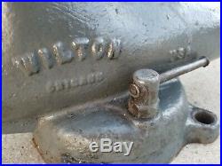 Vintage Wilton Bullet Vise 4-1/2 Jaw Chicago 1945 Swivel Base