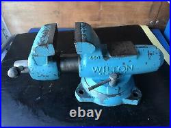 Vintage Wilton Bullet Vise 4 Jaw Swivel Base Great Condition