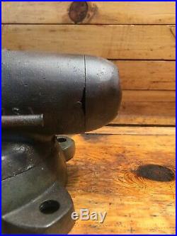 Vintage Wilton Bullet Vise 4 Jaws 54 Lb. With Swivel Base