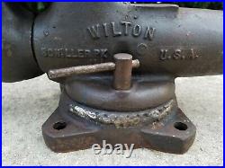 Vintage Wilton Bullet Vise 5 Jaw Locking Swivel Base