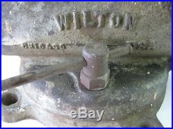 Vintage Wilton Bullet Vise 9400 8400 Machinist Swivel Base 4 Jaws Anvil 1952