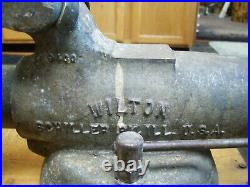 Vintage Wilton Bullet Vise HD 4 Inch Jaws Swivel Base GOOD Working Condition